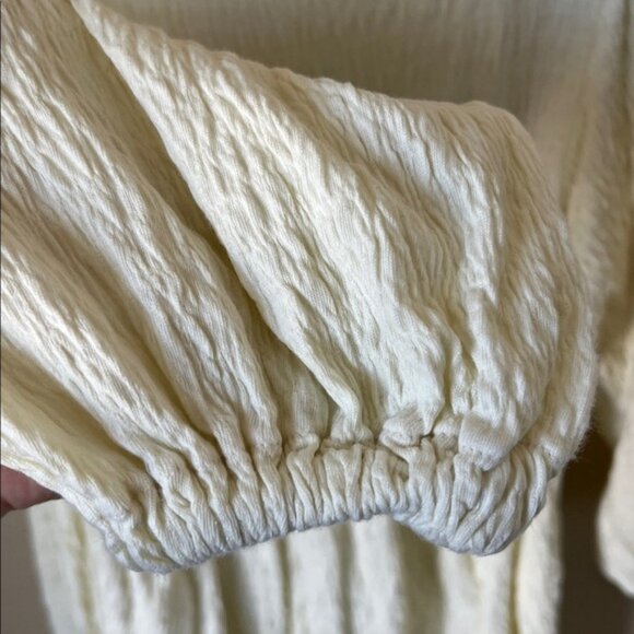 Free people get obsessed ivory smocked babydoll dress - Picture 5 of 8